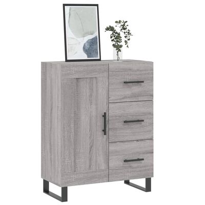 vidaXL Sideboard Grey Sonoma 69.5x34x90 cm Engineered Wood