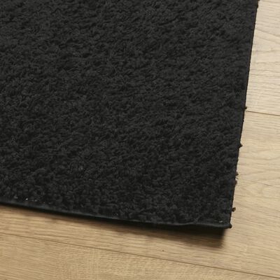 vidaXL Shaggy Rug PAMPLONA High Pile Modern Black 100x200 cm