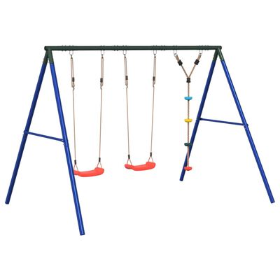 vidaXL Outdoor Swing Set with Swings and Disc Swing