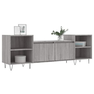 vidaXL TV Cabinet Grey Sonoma 160x35x55 cm Engineered Wood