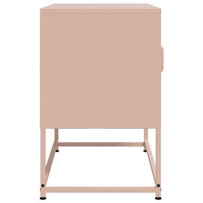 vidaXL TV Cabinet Pink 68x39x60.5 cm Steel