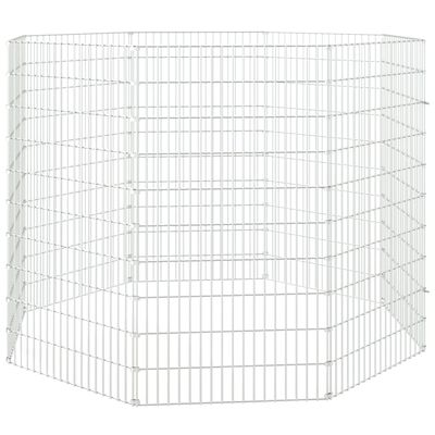 vidaXL Free Range Animal Enclosure 8-Panel 54x100 cm Galvanised Iron