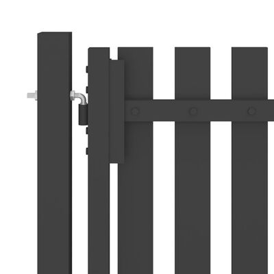 vidaXL Garden Fence Gate Steel 1x1.25 m Anthracite