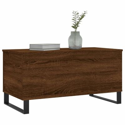 vidaXL Coffee Table Brown Oak 90x44.5x45 cm Engineered Wood