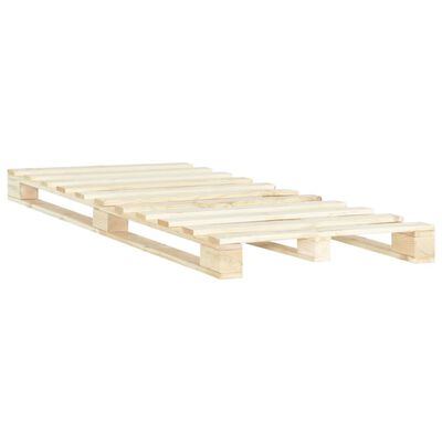 vidaXL Pallet Bed Frame without Mattress Solid Pine Wood 120x200 cm