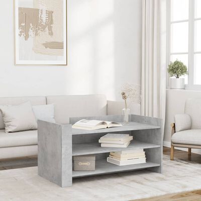 vidaXL Coffee Table Concrete Grey 100x50x50 cm Engineered Wood