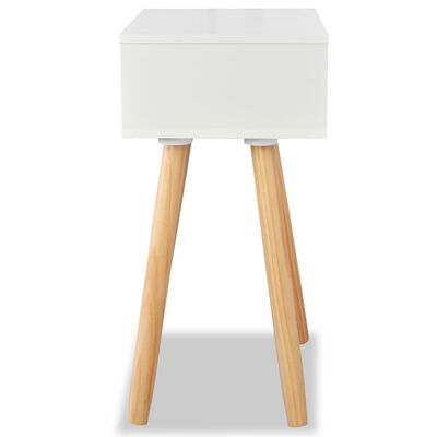 vidaXL Bedside Tables 2 pcs Solid Pinewood 40x30x61 cm White