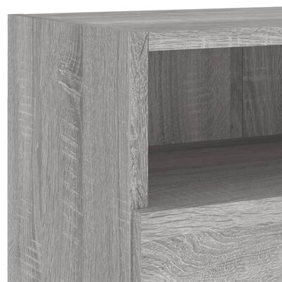 vidaXL TV Wall Cabinets 2 pcs Grey Sonoma 80x30x30 cm Engineered Wood