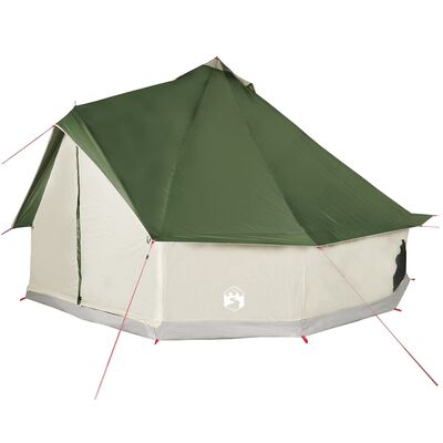vidaXL Family Tent Tipi 10-Person Green Waterproof
