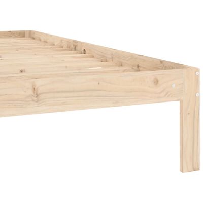 vidaXL Bed Frame without Mattress Solid Wood Pine 100x200 cm