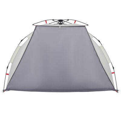 vidaXL Beach Tent 2-Person Grey Quick Release Waterproof