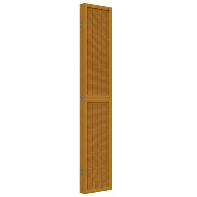 vidaXL Room Divider 6 Panels Brown Solid Wood Paulownia