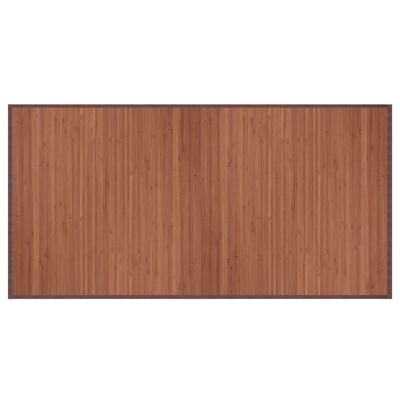 vidaXL Rug Rectangular Brown100x200 cm Bamboo