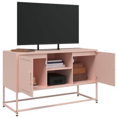 vidaXL TV Cabinet Pink 100.5x39x60.5 cm Steel