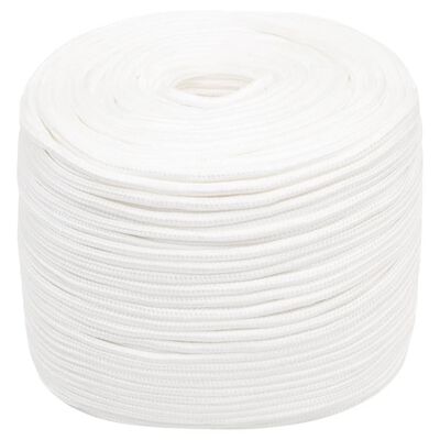 vidaXL Boat Rope Full White 10 mm 250 m Polypropylene