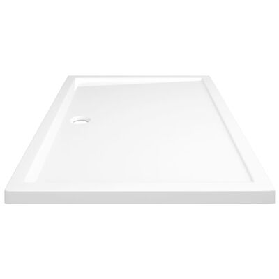 vidaXL Rectangular ABS Shower Base Tray White 80x120 cm