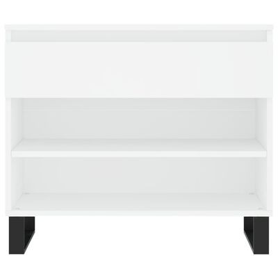 vidaXL Shoe Cabinet White 70x36x60 cm Engineered Wood