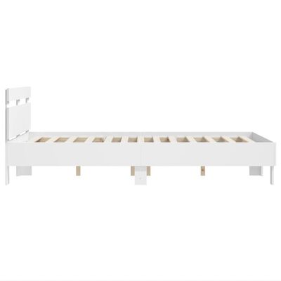 vidaXL Bed Frame without Mattress White 120x190 cm Small Double