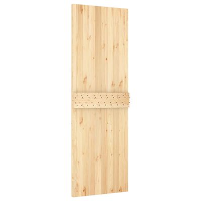 vidaXL Sliding Door with Hardware Set 70x210 cm Solid Wood Pine