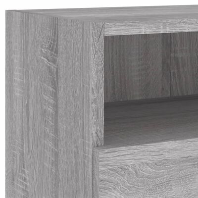 vidaXL TV Wall Cabinet Grey Sonoma 80x30x30 cm Engineered Wood