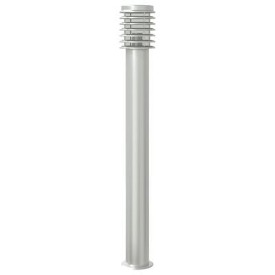 vidaXL Outdoor Floor Lamp Silver 110cm Stainless Steel