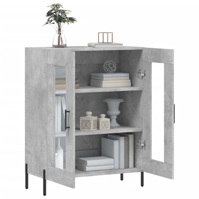 vidaXL Sideboard Concrete Grey 69.5x34x90 cm Engineered Wood