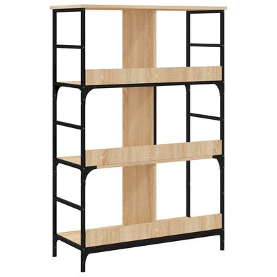 vidaXL Bookshelf Sonoma Oak 78.5x33x117.5 cm Engineered Wood