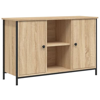 vidaXL TV Cabinet Sonoma Oak 100x35x65 cm Engineered Wood