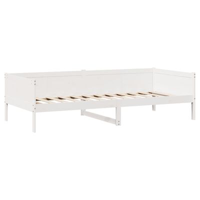 vidaXL Daybed with Drawers without Mattress White 90x190 cm Single Solid Wood