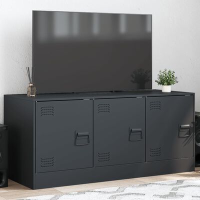 vidaXL TV Cabinet Anthracite 99x39x44 cm Steel