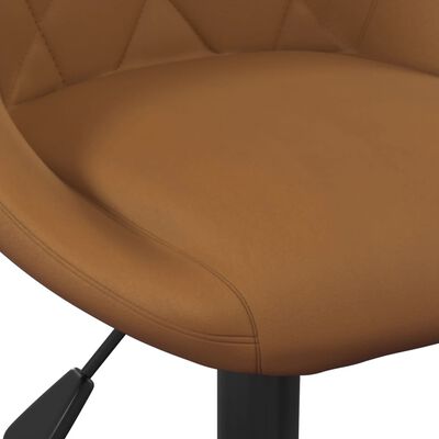 vidaXL Bar Stools 2 pcs Brown Velvet