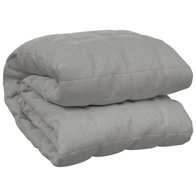vidaXL Weighted Blanket Grey 200x225 cm 9 kg Fabric
