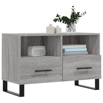 vidaXL TV Cabinet Grey Sonoma 80x36x50 cm Engineered Wood