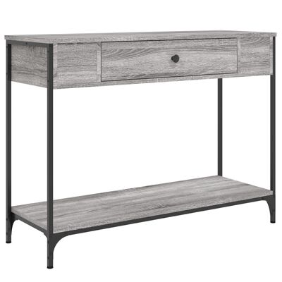 vidaXL Console Table Grey Sonoma 100x34.5x75 cm Engineered Wood