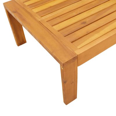 vidaXL Garden Table 100x50x27 cm Solid Wood Acacia