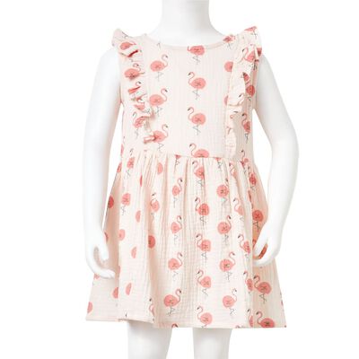 Kids' Dress with Ruffles Soft Pink 92