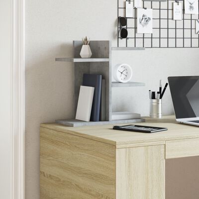 vidaXL Desk Organiser Concrete Grey 42x21.5x42 cm Engineered wood