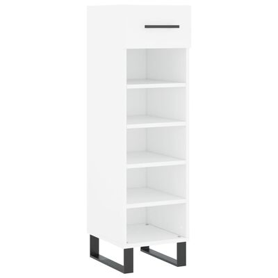 vidaXL Shoe Cabinet White 30x35x105 cm Engineered Wood