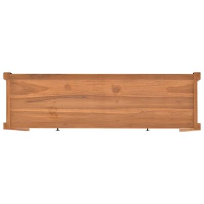 vidaXL Desk with Drawers 120x40x75 cm Solid Wood Teak