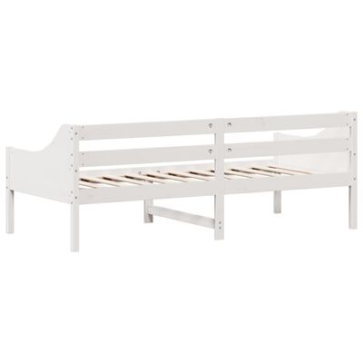 vidaXL Day Bed without Mattress White 90x200 cm Solid Wood Pine