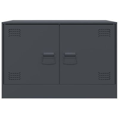 vidaXL TV Cabinet Anthracite 67x39x44 cm Steel