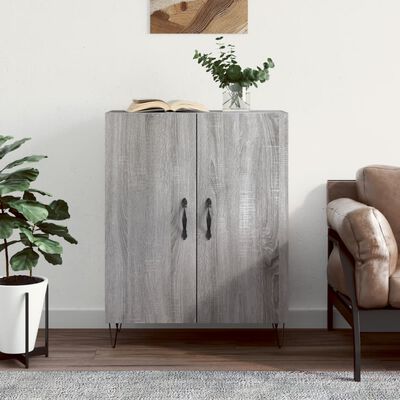 vidaXL Sideboard Grey Sonoma 69.5x34x90 cm Engineered Wood