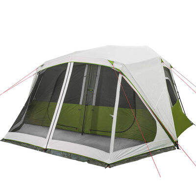 vidaXL Family Tent with LED 10-Person Light Green Quick Release