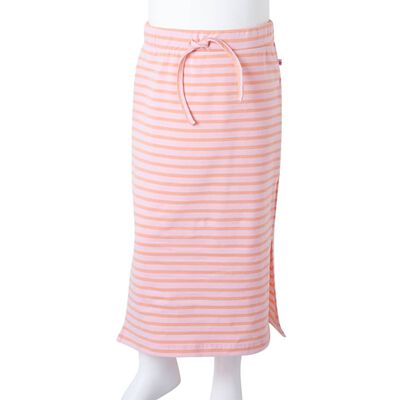 Kids' Straight Skirt with Stripes Pink 116