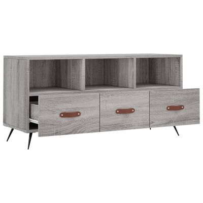 vidaXL TV Cabinet Grey Sonoma 102x36x50 cm Engineered Wood