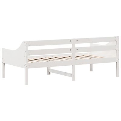 vidaXL Day Bed without Mattress White 90x190 cm Single Solid Wood Pine