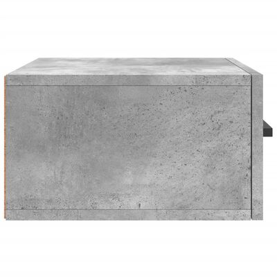 vidaXL Wall-mounted Bedside Cabinet Concrete Grey 35x35x20 cm