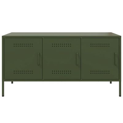 vidaXL TV Cabinet Olive Green 100.5x39x50.5 cm Steel