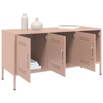 vidaXL TV Cabinet Pink 100.5x39x50.5 cm Steel