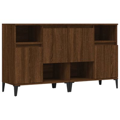 vidaXL Sideboards 2 pcs Brown Oak 60x35x70 cm Engineered Wood